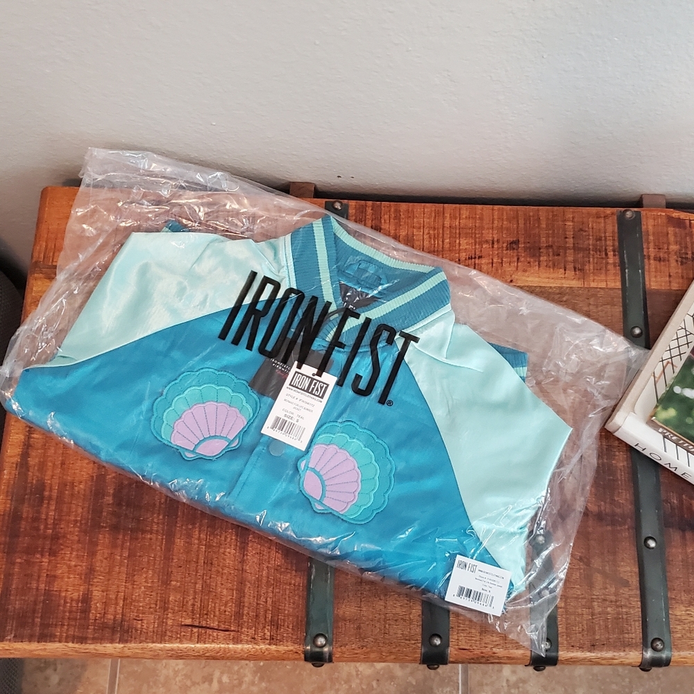 🧜‍♀Iron Fist Mermaid For Life Bomber Jacket🧜‍♀️ - Picture 7 of 16